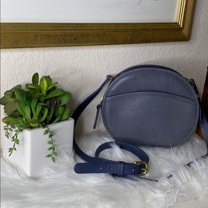 Vintage Blue Coach Cross Body Bag